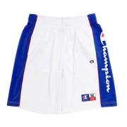 Witte USA Logo Basketbalshorts Champion , White , Heren