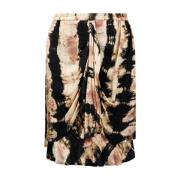 Zwart Beige Tie & Die Zijden Rok Mes Demoiselles , Multicolor , Dames