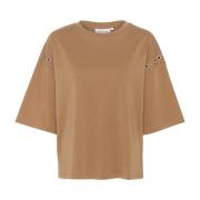 Stijlvolle Tee Top Geroosterde Kokosnoot Karen by Simonsen , Beige , D...