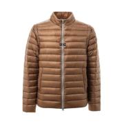 Bruine Nylon Bomberjack Herno , Brown , Heren