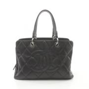 Pre-owned Leather handbags Chanel Vintage , Black , Dames