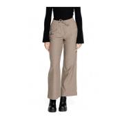 Bruine Katoenmix Jeans & Broeken Jacqueline de Yong , Brown , Dames