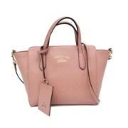 Pre-owned Leather shoulder-bags Gucci Vintage , Pink , Dames