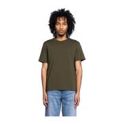 Geëmbosseerd Klassiek T-shirt in Loden Ami Paris , Green , Heren