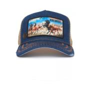 Vintage Trucker Cap Model 21d302d13 Goorin Bros , Blue , Heren