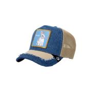 Silki Rabbit Trucker Cap Goorin Bros , Blue , Heren