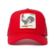 Rode Haan Trucker Cap Goorin Bros , Red , Heren