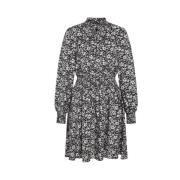 Elegante Bloemen Ariana Jurk Zwart RUE de Femme , Black , Dames