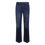 Jeans Straight Pre-owned 7 For All Mankind , Blue , Dames