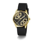 Dames Analoog Horloge Zwart/Goud G Stitch Gw0755L3 Guess , Black , Dam...