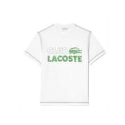 Witte Croco Club Tee Shirt Lacoste , White , Heren