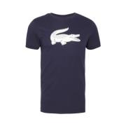 Navy 3D Logo T-shirt Lacoste , Blue , Heren