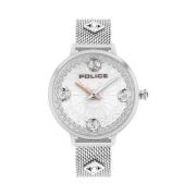 Zilveren Damesmode Quartz Horloge Police , Gray , Dames