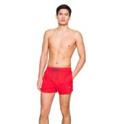 Rode logo bedrukte zwemshorts Puma , Red , Heren