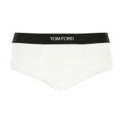 Wit stretch katoenen slip set Tom Ford , White , Heren