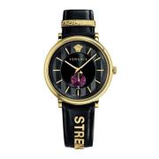 Herenhorloge V-Circle Zwart Vbq050017 Versace , Black , Heren