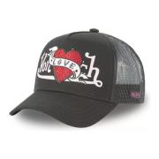 Zwarte Trucker Cap met Lovu Ontwerp VON Dutch , Black , Heren