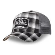 Zwarte geruite truckerpet VON Dutch , Black , Heren