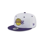 Witte Lakers Crown Patch Pet New Era , White , Heren