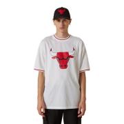 Bulls NBA Mesh Team Logo Tee New Era , White , Heren