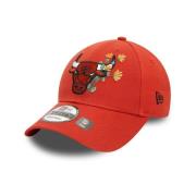 Rode Bulls Bloemen Icoon Pet New Era , Red , Heren