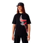 Zwarte Bulls NBA Team Logo Tee New Era , Black , Heren