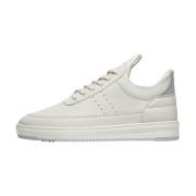 Low Top Bianco All Off White Filling Pieces , White , Unisex