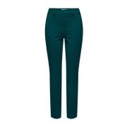 Groene polyester sigarettenbroek Only , Green , Dames