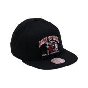 Zwarte Bulls Kampioenen Snapback Hoed Mitchell & Ness , Black , Heren