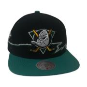 Zwarte Ducks Life Line Snapback Hoed Mitchell & Ness , Black , Heren