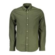 Groen Overhemd met Lange Mouwen en Button-Down Kraag North Sails , Gre...