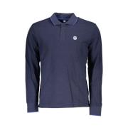 Blauw Katoenen Poloshirt voor Mannen North Sails , Blue , Heren