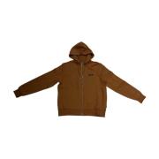 Katoenen Rits Hoodie Sun68 , Brown , Heren