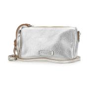 Zilveren Leren Clutch met Polsband Gianni Chiarini , Gray , Dames