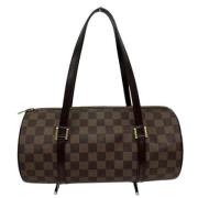 Pre-owned Canvas handbags Louis Vuitton Vintage , Brown , Dames