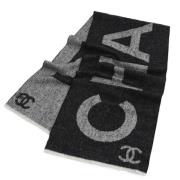 Pre-owned Cashmere scarves Chanel Vintage , Black , Dames