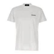 Witte Katoenen Heren T-shirt Dsquared2 , White , Heren