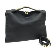 Pre-owned Leather handbags Bally Pre-owned , Black , Dames