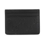 Zwarte Kaarthouder Etui Gucci , Black , Dames