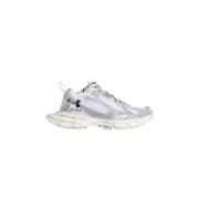 Witte Sneakers met Versleten Effect Balenciaga , Gray , Heren