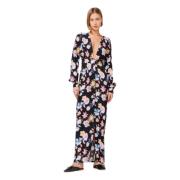 Bloemenjurk met lange halslijn Mar De Margaritas , Multicolor , Dames