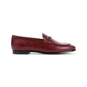 Rode Jordaan Loafer Schoenen Gucci , Red , Dames