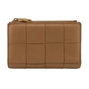 Pre-owned Leather wallets Bottega Veneta Vintage , Beige , Dames