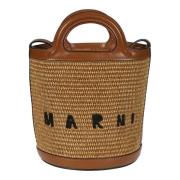 Bucket Bags Marni , Brown , Dames