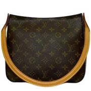 Pre-owned Canvas handbags Louis Vuitton Vintage , Brown , Dames