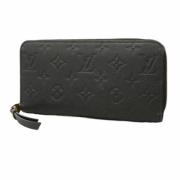 Pre-owned Leather wallets Louis Vuitton Vintage , Black , Unisex