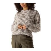 Taupe Pullover Trui voor Dames Nukus , Multicolor , Dames