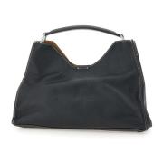 Zwarte Leren Handtas Gianni Chiarini , Black , Dames