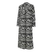 Zebra Animalier Pony Hair Coat Rotate Birger Christensen , Black , Dam...