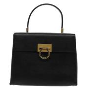 Pre-owned Leather handbags Salvatore Ferragamo Pre-owned , Black , Dam...